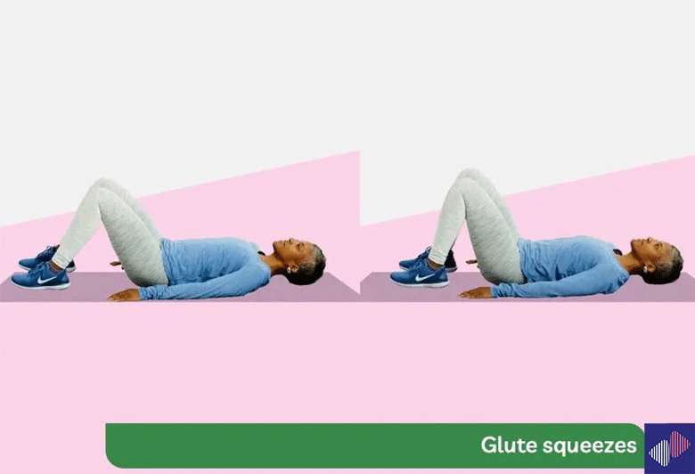 Glute squeezes