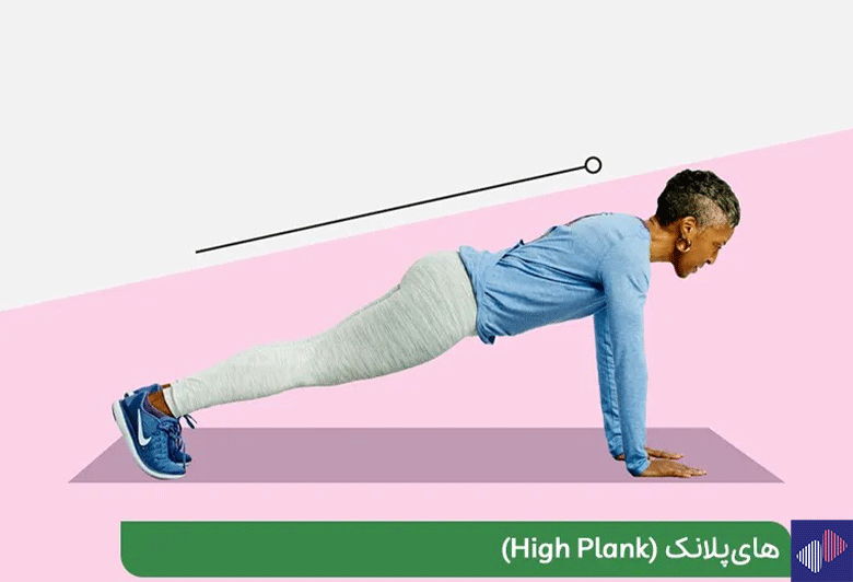 های‌پلانک (High Plank) در حرکات اصلاحی کمر